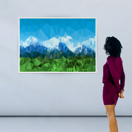 60" x 40" Poster Image Showing Scale