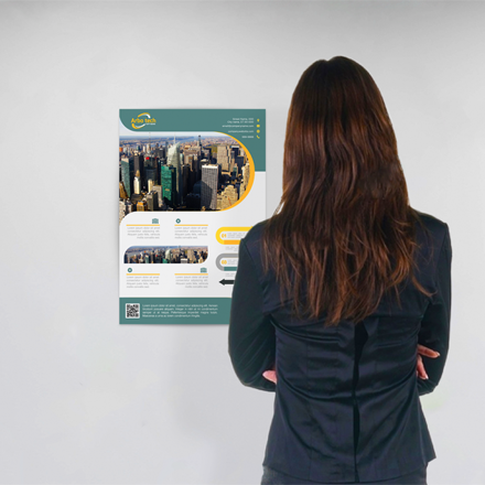 A3 Poster Image Showing Scale