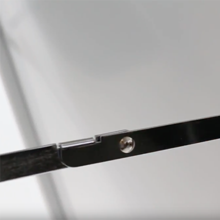 Close up of A-Board Hinge
