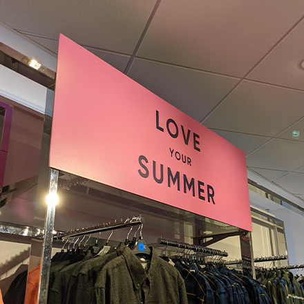 Colour Foamex Printing for in Store Promotions