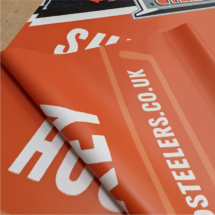 Double Sided PVC banner for Sheffield Steelers