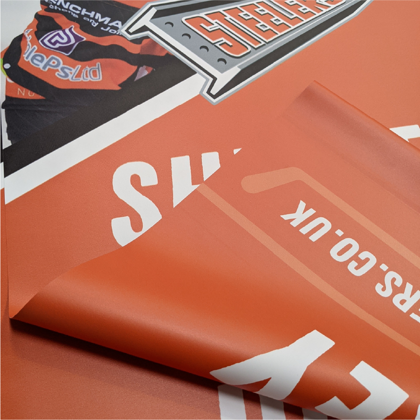Double Sided PVC banner for Sheffield Steelers