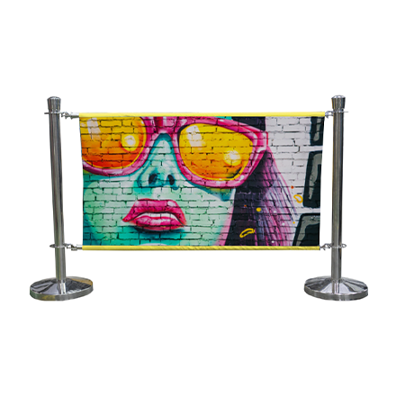 Full-Colour Printed Cafe Barrier