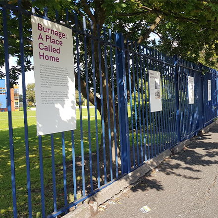 Printed Foam Board Situated in Outdoor Location