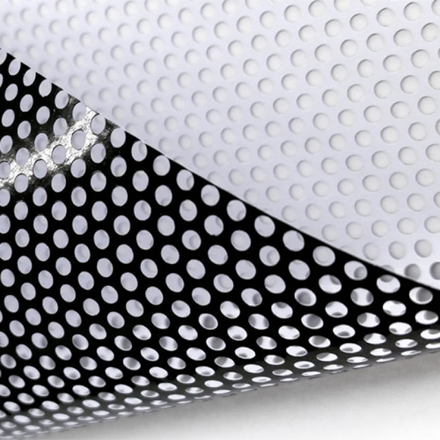 Unprinted Perforated Window Film Sample