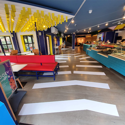 Floor Graphics Printing example