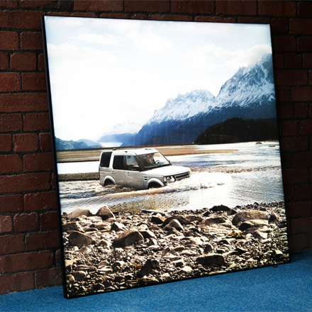 Backlit Tension Frame with Fabric Banner