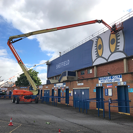 Banner Installation example