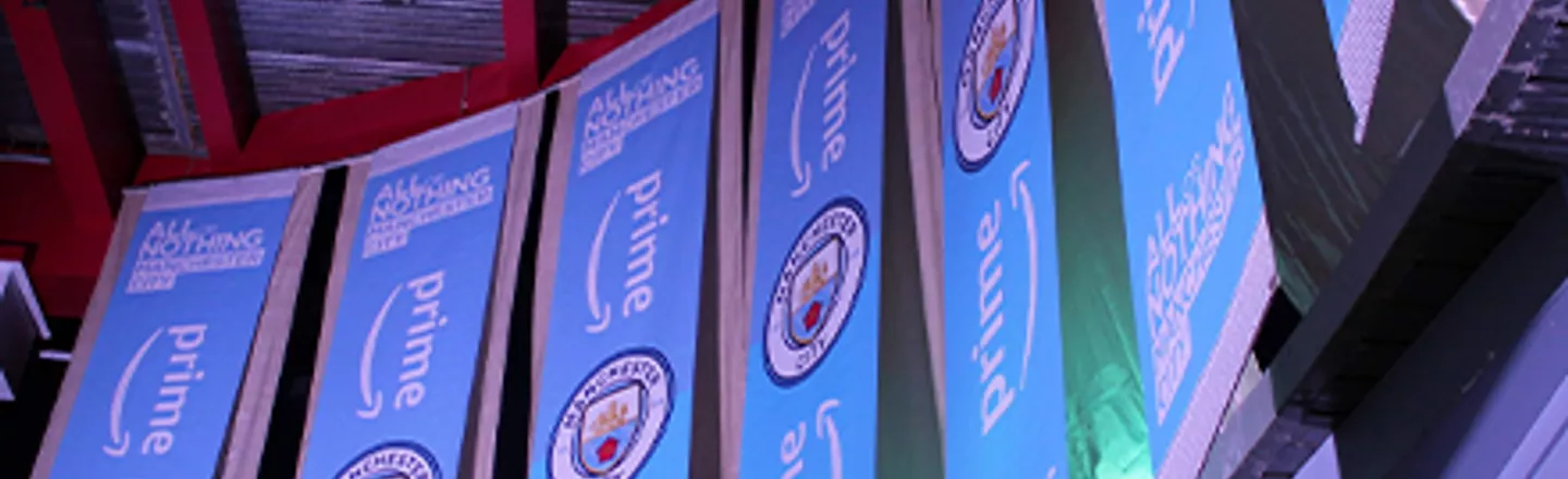Fabric banner printing for Manchester City FC and Amazon Prime