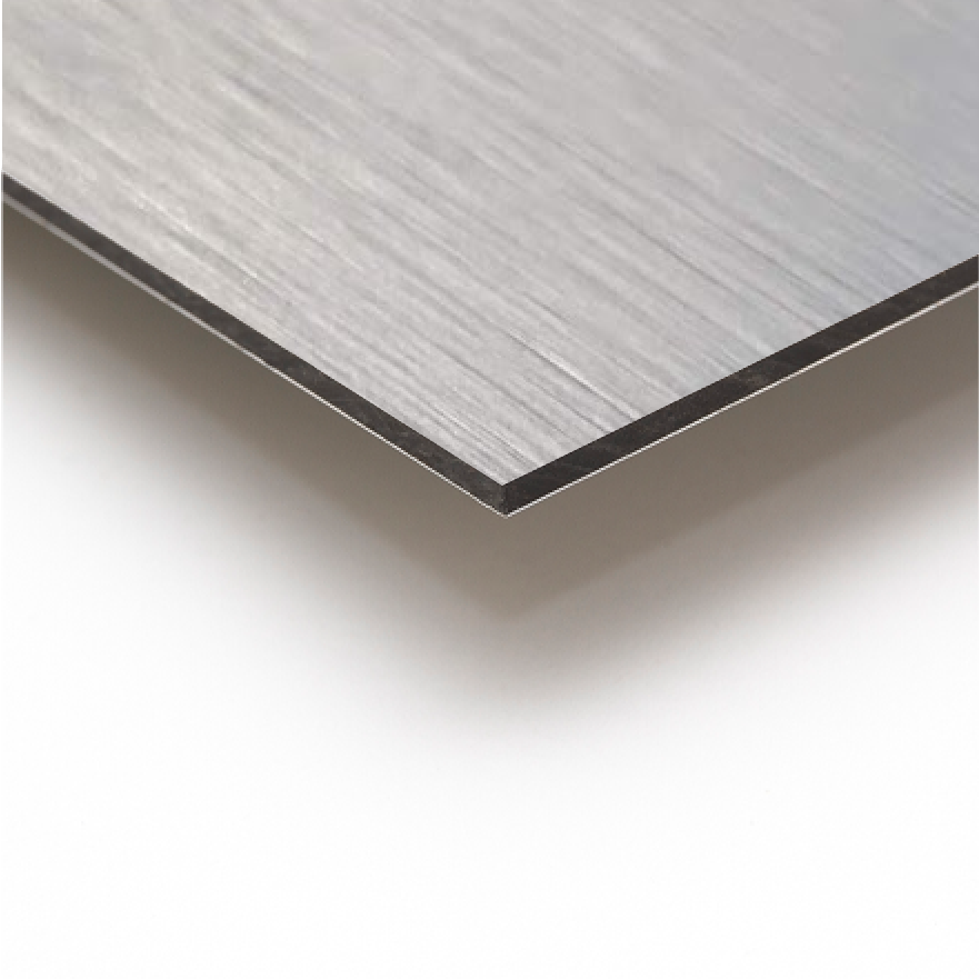 Unprinted 3mm brushed aluminium composite panel (ACM)