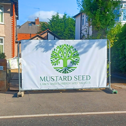 Construction Fence Banner for Company Marketing