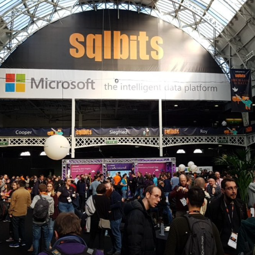 Crescent-shaped PVC Banner for Conference