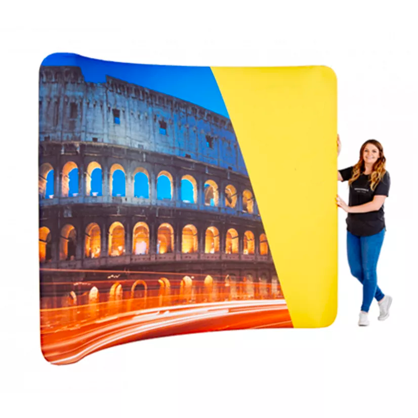 Curved Fabric Backdrop in Large 