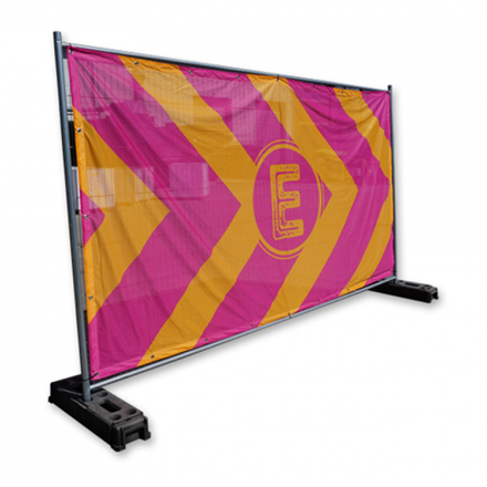 Fabric Banner on Heras Fencing