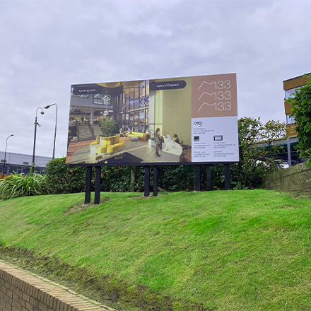 Large Printed Aluminum Sign