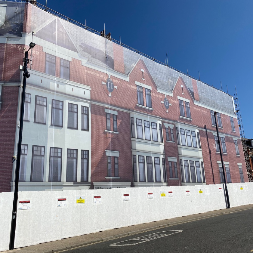 Large Scaffolding Banner for Building Wrap