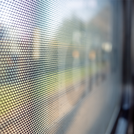 Perforated Window Film example