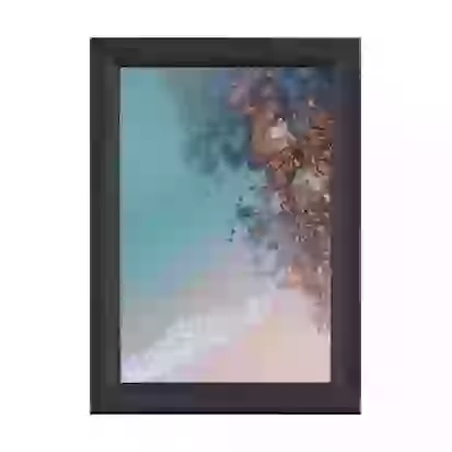 Image of anodized jet black aluminium trappa poster frame
