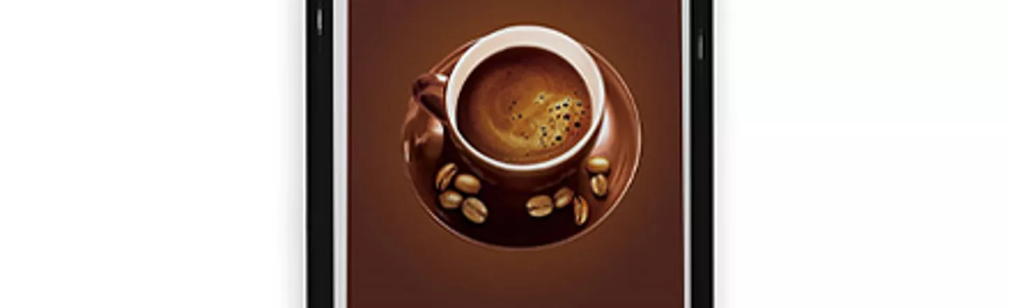 Image of swing sign for coffee shop
