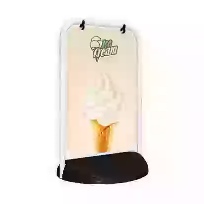 Image of of swing sign for ice cream shop