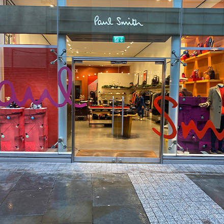 Contour and Weed White Vinyl on High Street Store