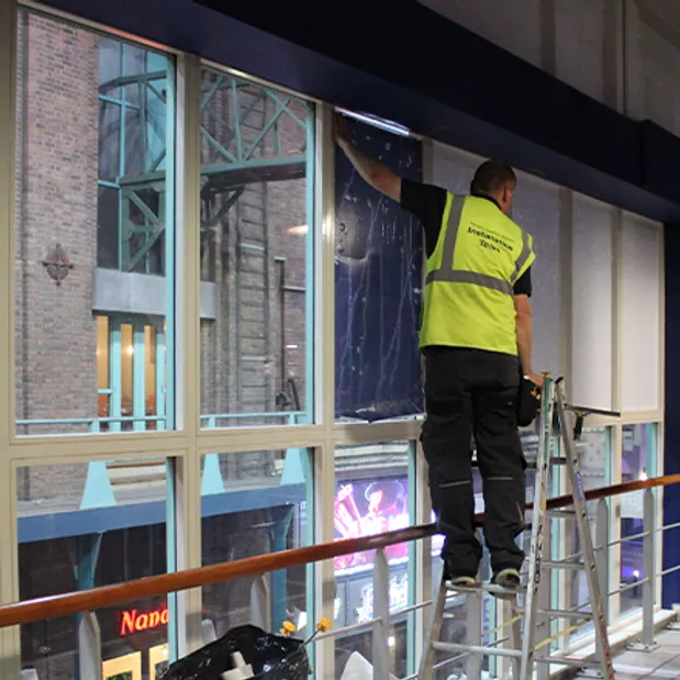 Window Graphics Installation | Big Art and Banners