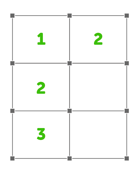 3x2 pop-up stand panel layout